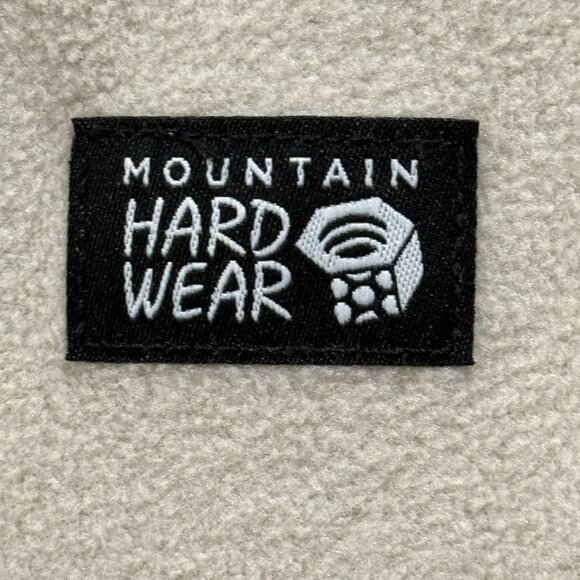 MOUNTAIN HARDWEAR MICROCHILL 1/4 ZIP PULLOVER WOMEN'S LARGE Fleece Warm Beige - Picture 5 of 7